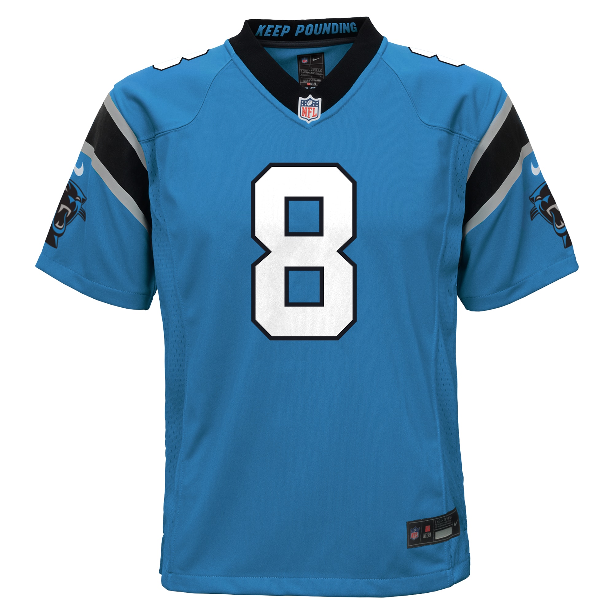 Youth Carolina Panthers Jaycee Horn Blue Game Jersey JS8700 nicesnker - Image 2