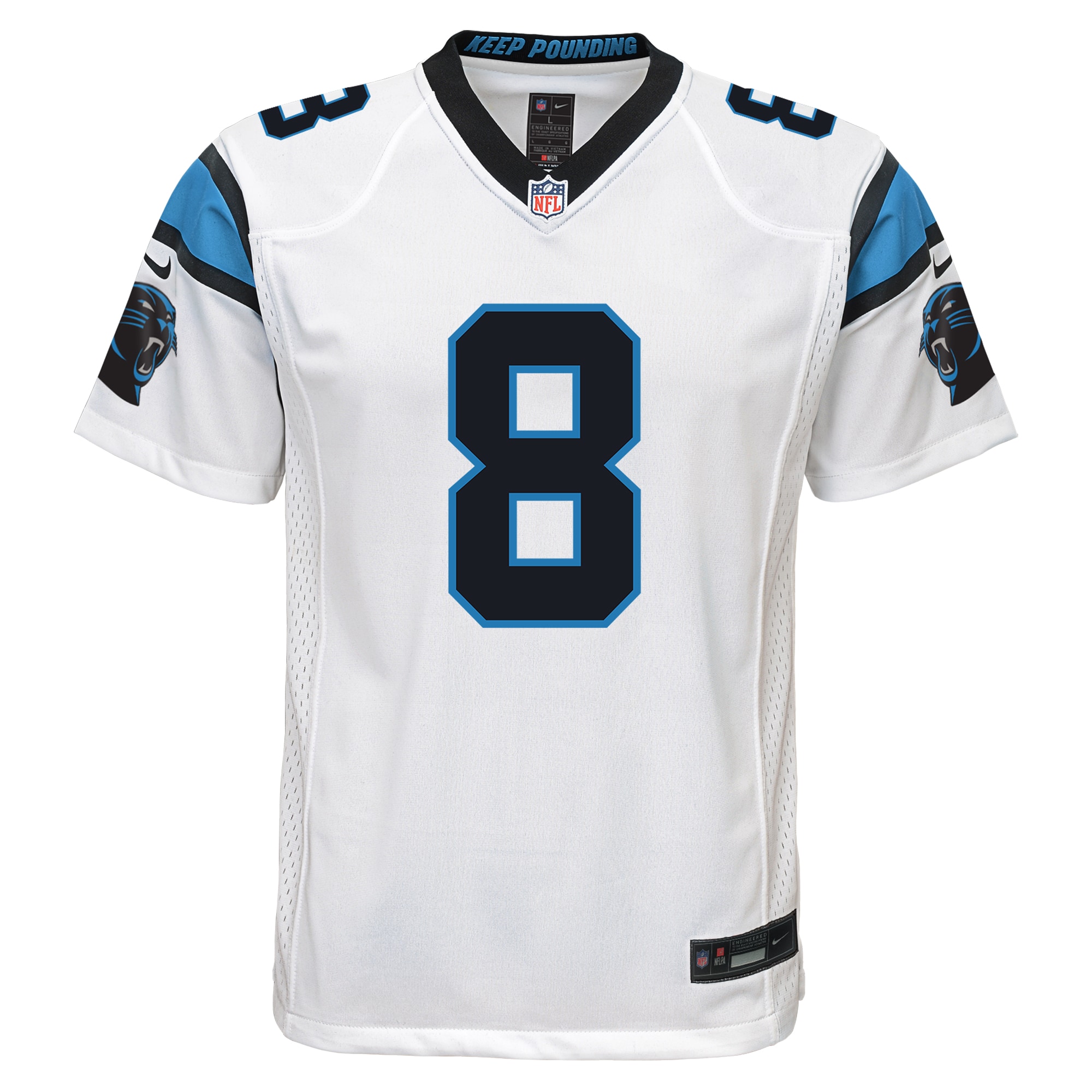 Youth Carolina Panthers Jaycee Horn White Game Jersey JS2731 nicesnker - Image 2