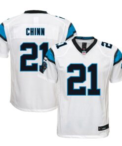 Youth Carolina Panthers Jeremy Chinn White Game Jersey JS4491 nicesnker