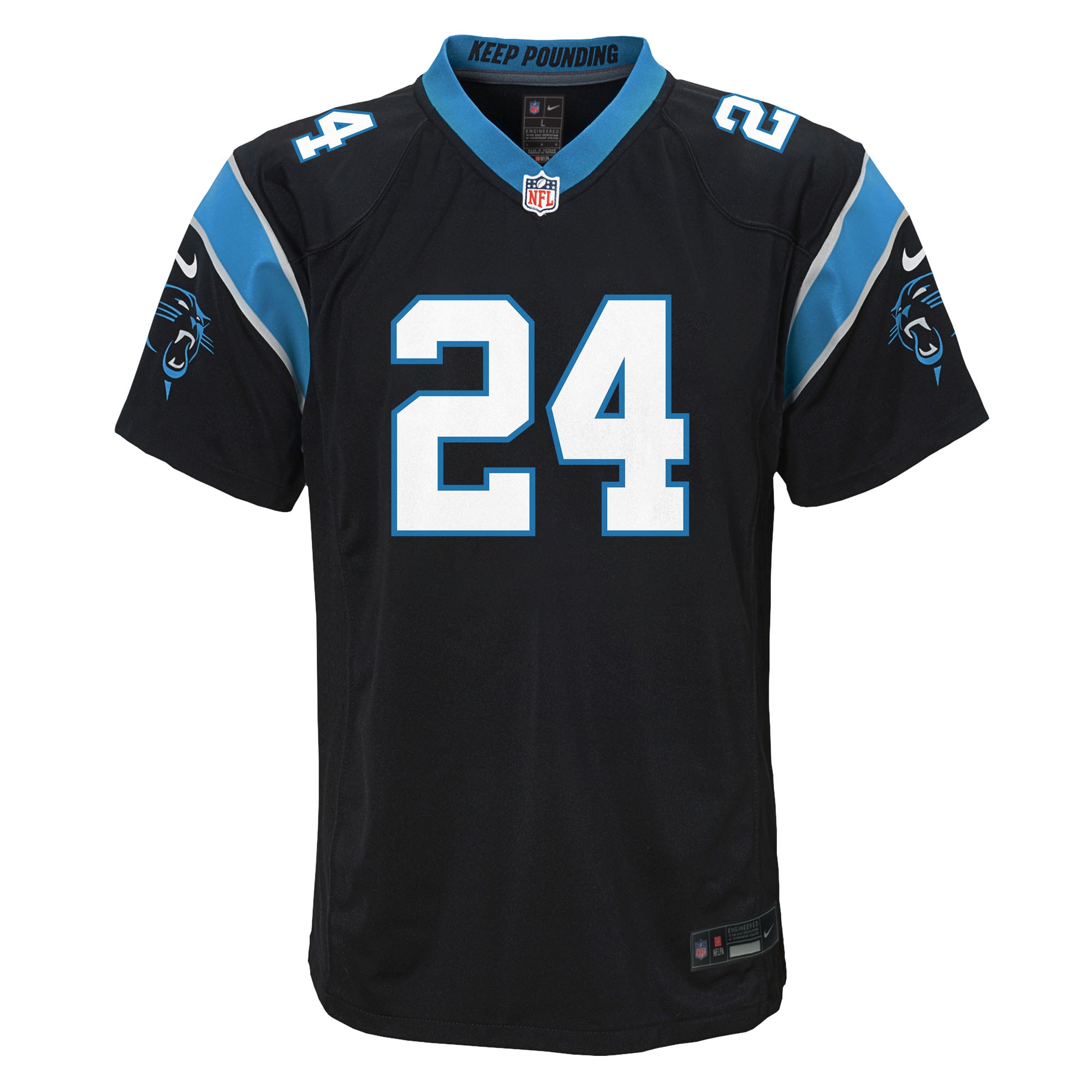 Youth Carolina Panthers Jonathon Brooks Black Team Game Jersey JS3387 nicesnker - Image 2