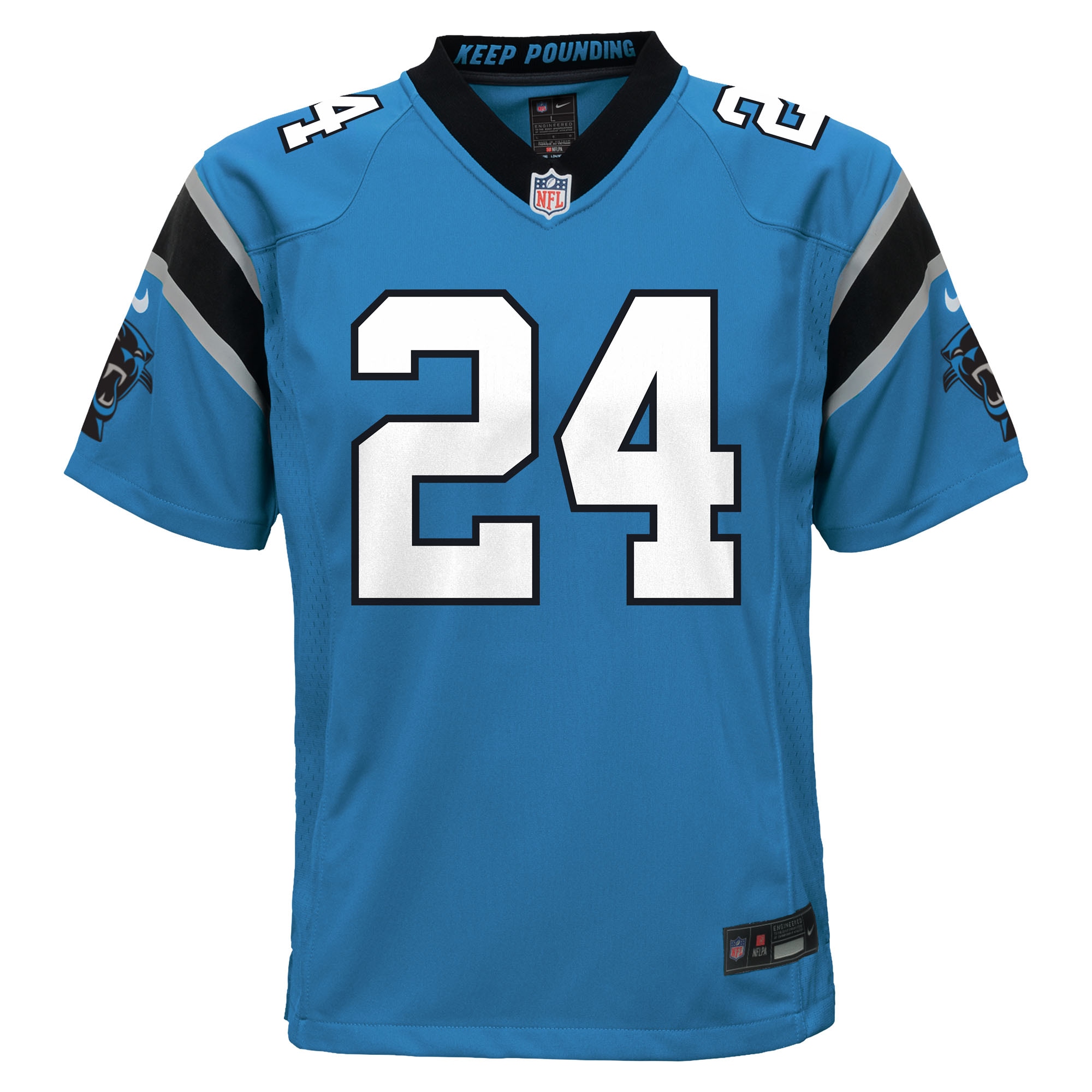 Youth Carolina Panthers Jonathon Brooks Blue Alternate Game Jersey JS6946 nicesnker - Image 2