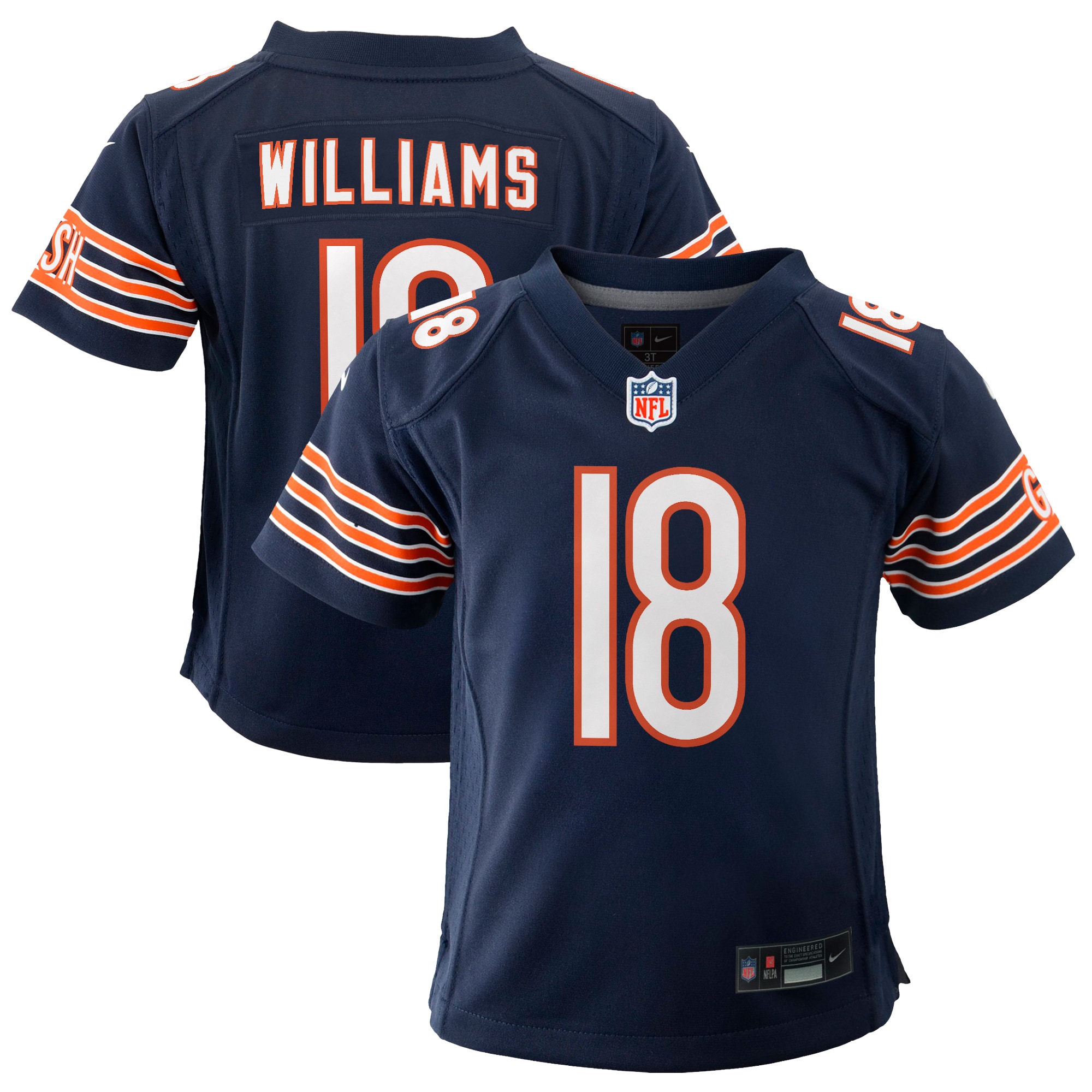 Youth Chicago Bears Caleb Williams Navy Player Game Jersey JS5456 nicesnker