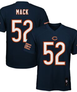 Youth Chicago Bears Khalil Mack Navy Player Jersey JS4635 nicesnker