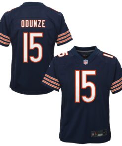 Youth Chicago Bears Rome Odunze Navy Team Game Jersey JS8102 nicesnker