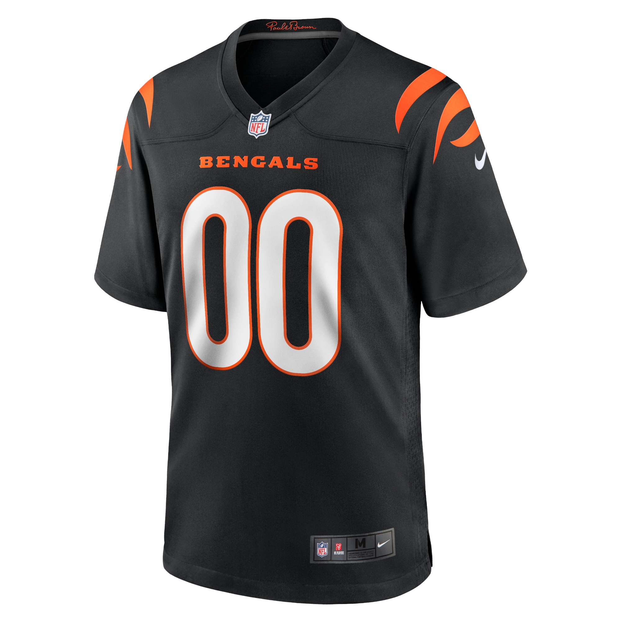 Youth Cincinnati Bengals Black Logo Game Custom Jersey JS8214 nicesnker - Image 2