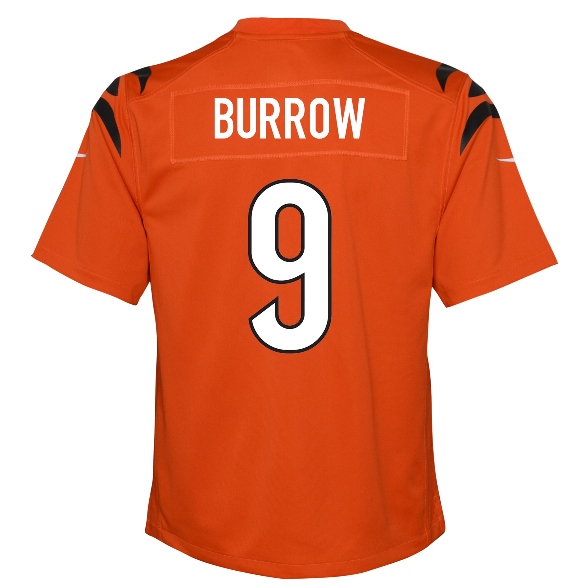 Youth Cincinnati Bengals Joe Burrow Orange Game Jersey JS7459 nicesnker - Image 3