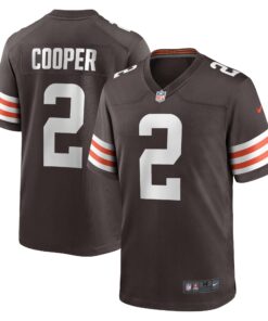 Youth Cleveland Browns Amari Cooper Brown Game Jersey JS5639 nicesnker