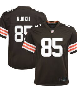 Youth Cleveland Browns David Njoku Brown Game Jersey JS7918 nicesnker