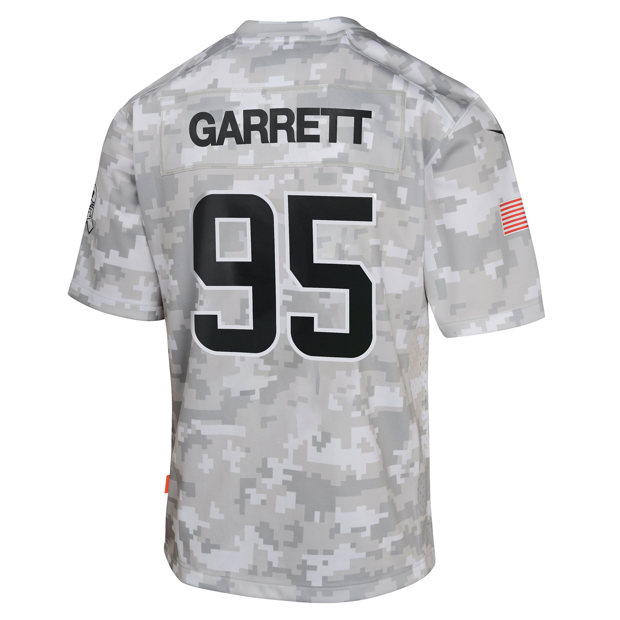 Youth Cleveland Browns Myles Garrett Arctic Camo 2024 Salute to Service Game Jersey JS2417 nicesnker - Image 3