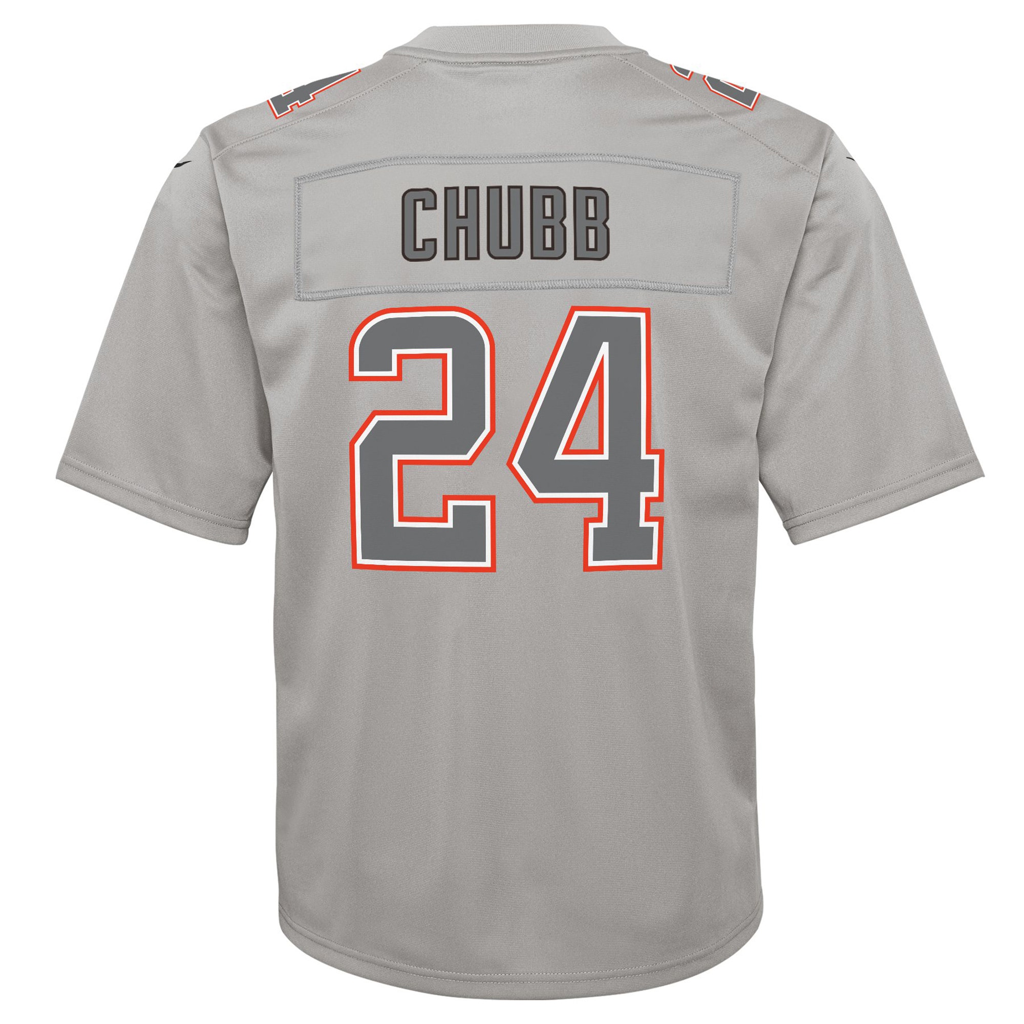 Youth Cleveland Browns Nick Chubb Gray Atmosphere Game Jersey JS5400 nicesnker - Image 3