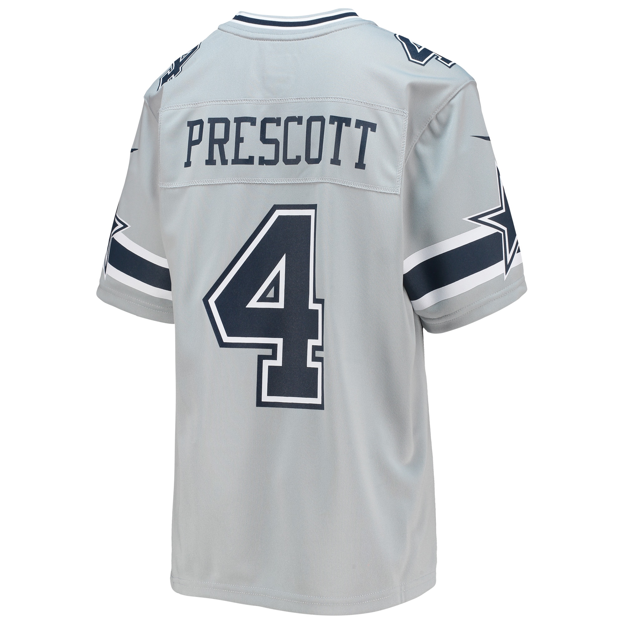 Youth Dallas Cowboys Dak Prescott Silver Inverted Team Game Jersey JS5913 nicesnker - Image 3