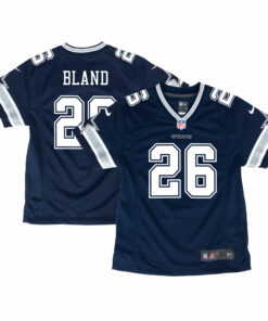 Youth Dallas Cowboys DaRon Bland Navy Game Jersey JS3530 nicesnker