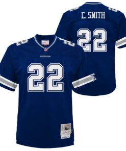 Youth Dallas Cowboys Emmitt Smith Mitchell & Ness Navy 1996 Legacy Jersey JS4467 nicesnker