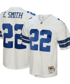 Youth Dallas Cowboys Emmitt Smith Mitchell & Ness White Retired Player Legacy Jersey JS8849 nicesnker