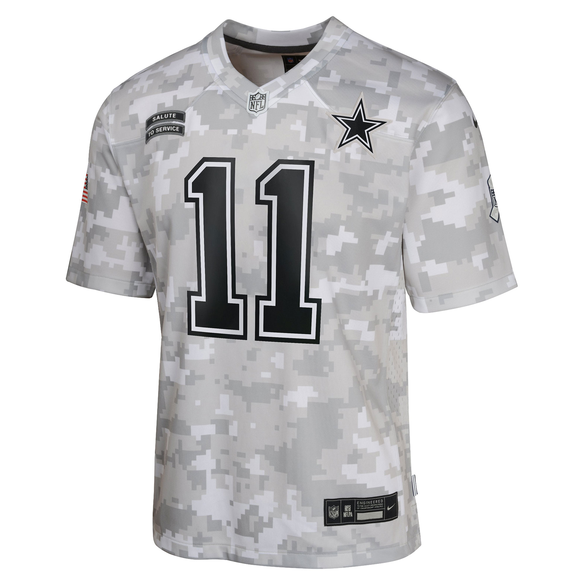 Youth Dallas Cowboys Micah Parsons Arctic Camo 2024 Salute to Service Game Jersey JS9614 nicesnker - Image 2