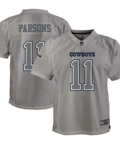 Youth Dallas Cowboys Micah Parsons Gray Atmosphere Game Jersey JS9510 nicesnker