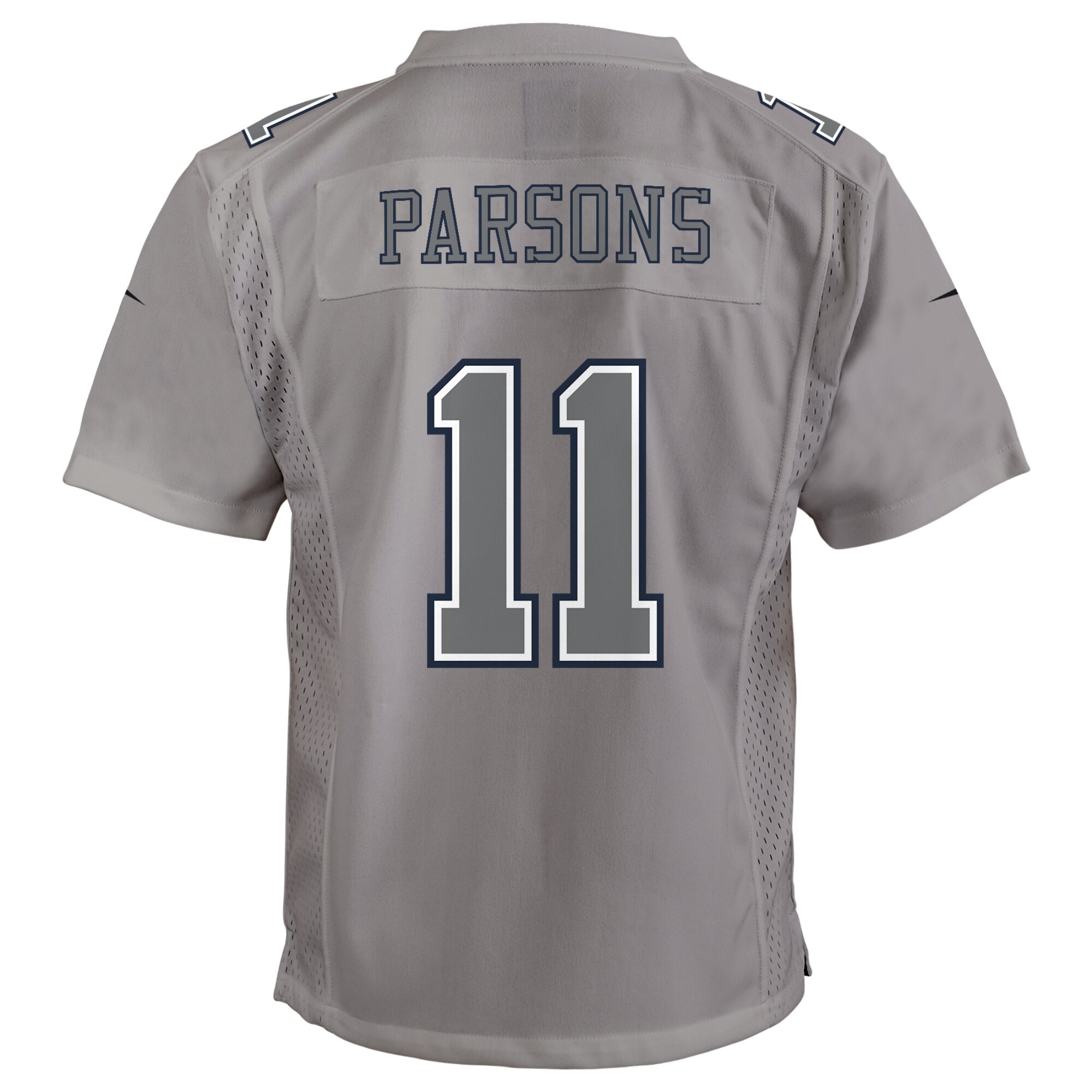 Youth Dallas Cowboys Micah Parsons Gray Atmosphere Game Jersey JS9510 nicesnker - Image 3