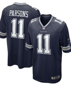Youth Dallas Cowboys Micah Parsons Navy Game Jersey JS6314 nicesnker