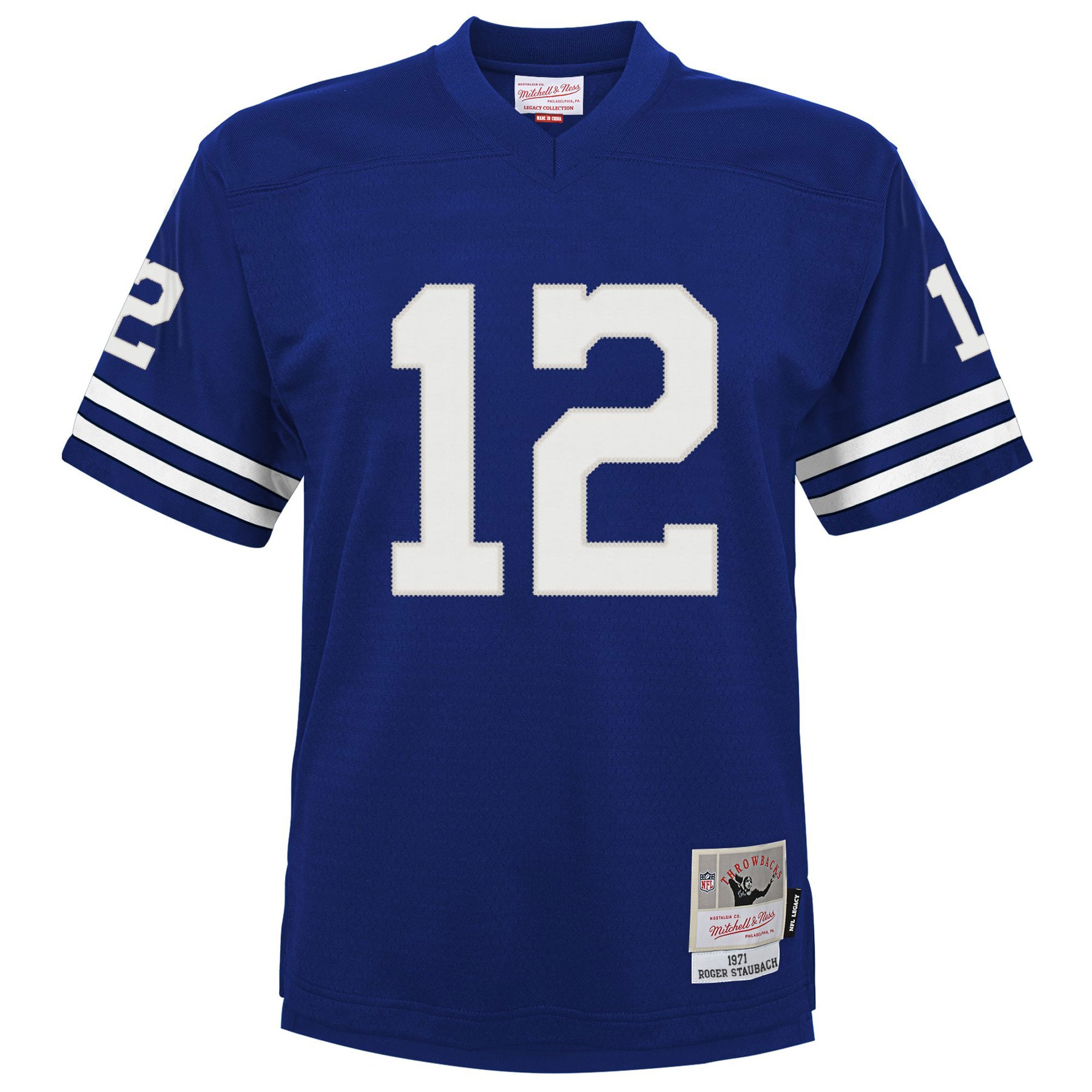 Youth Dallas Cowboys Roger Staubach Mitchell & Ness Navy Retired Player Legacy Jersey JS2710 nicesnker - Image 2