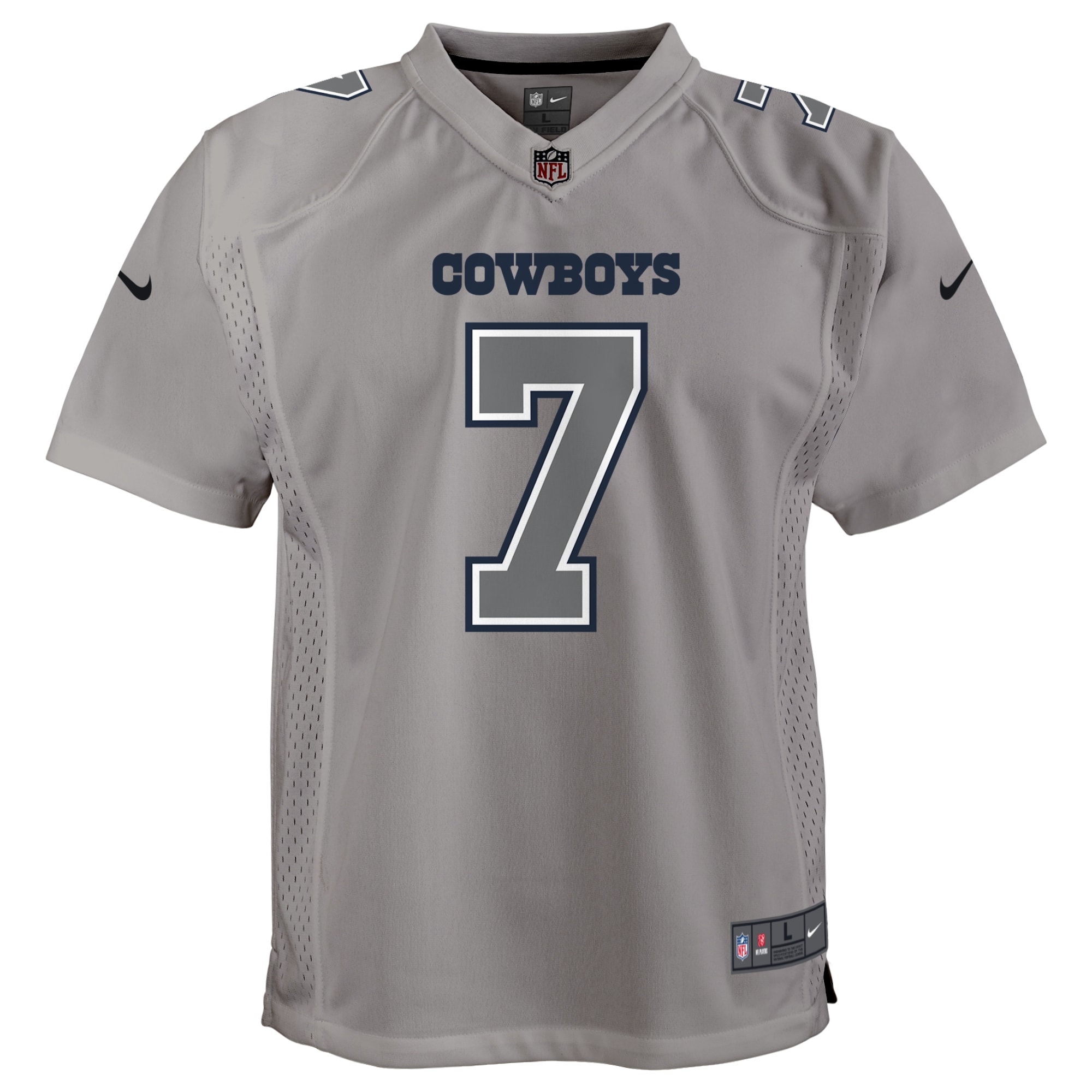 Youth Dallas Cowboys Trevon Diggs Gray Atmosphere Game Jersey JS7561 nicesnker - Image 2