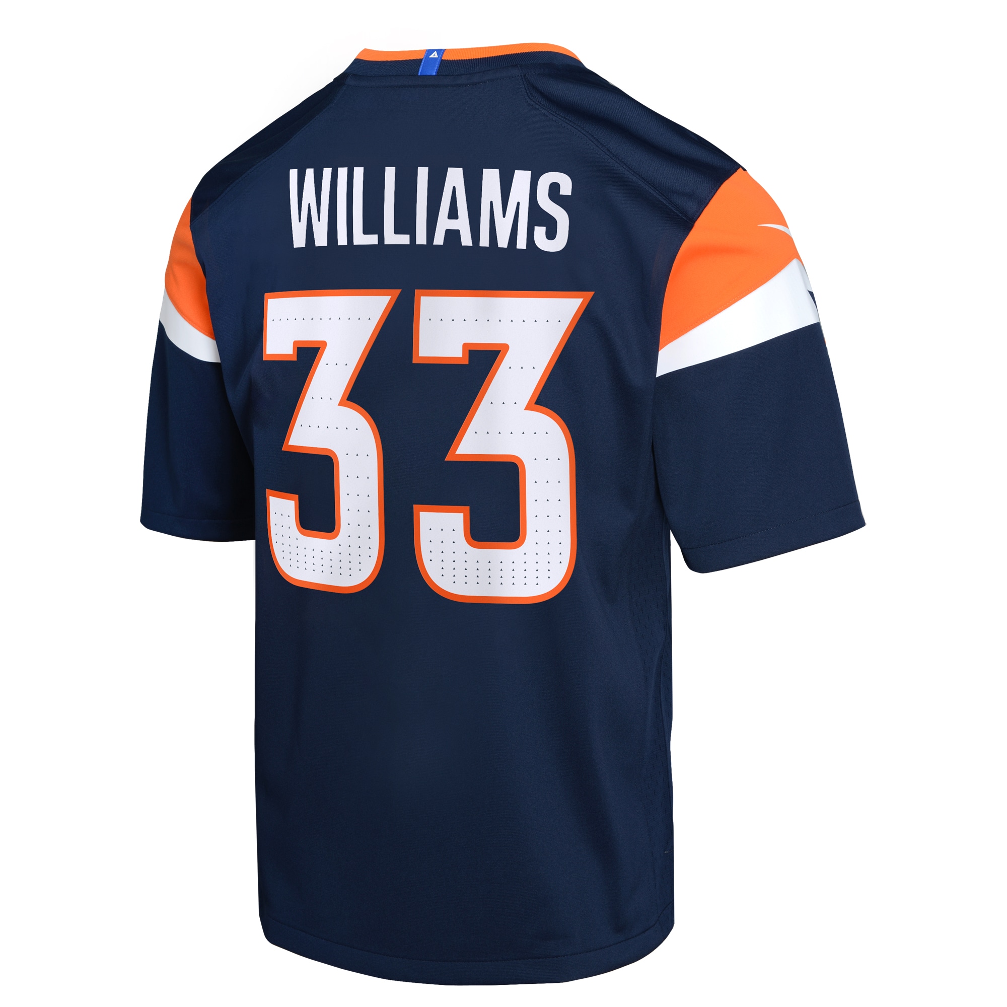 Youth Denver Broncos Javonte Williams Navy Mile High Collection Game Jersey JS6976 nicesnker - Image 3
