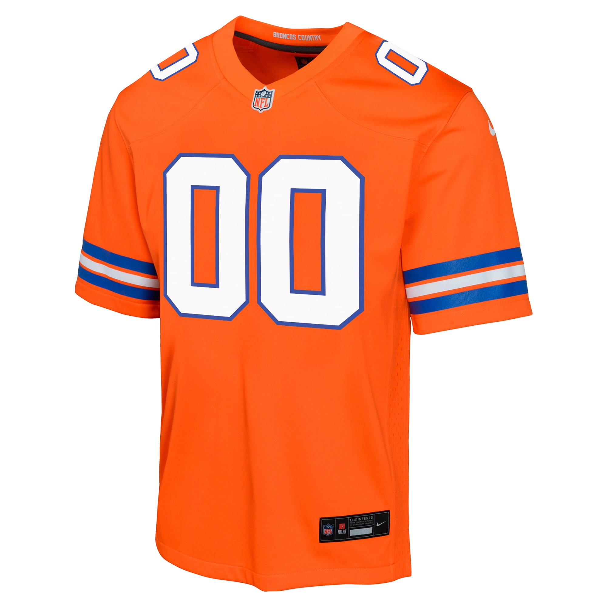 Youth Denver Broncos Orange Mile High Collection 1977 Throwback Custom Game Jersey JS9728 nicesnker - Image 2