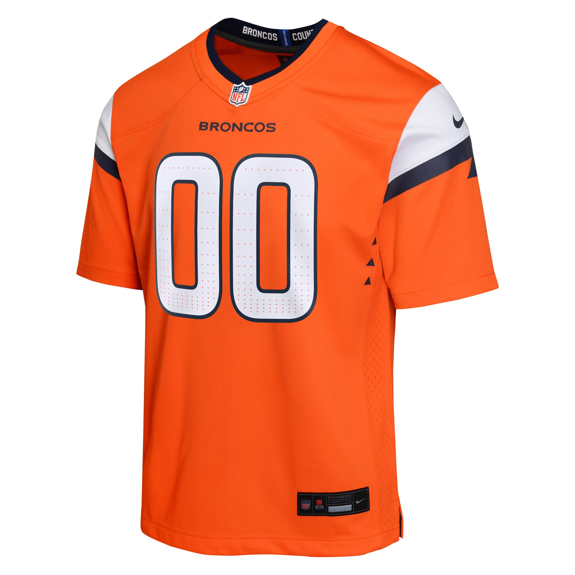 Youth Denver Broncos Orange Mile High Collection Custom Game Jersey JS1956 nicesnker - Image 2