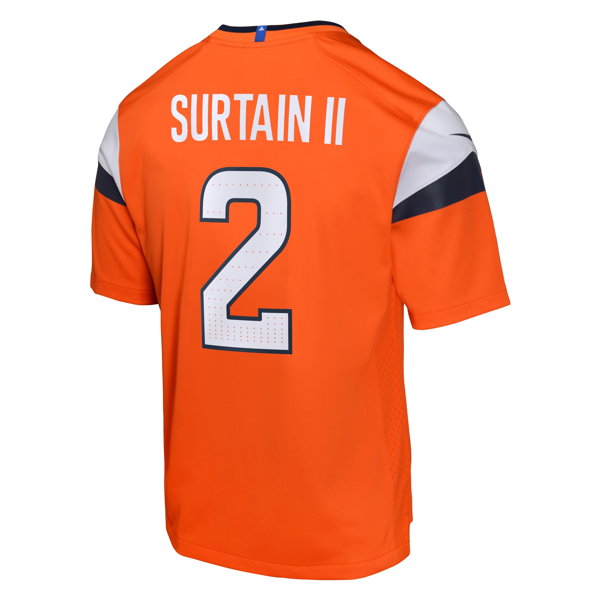 Youth Denver Broncos Patrick Surtain II Orange Mile High Collection Game Jersey JS9016 nicesnker - Image 3