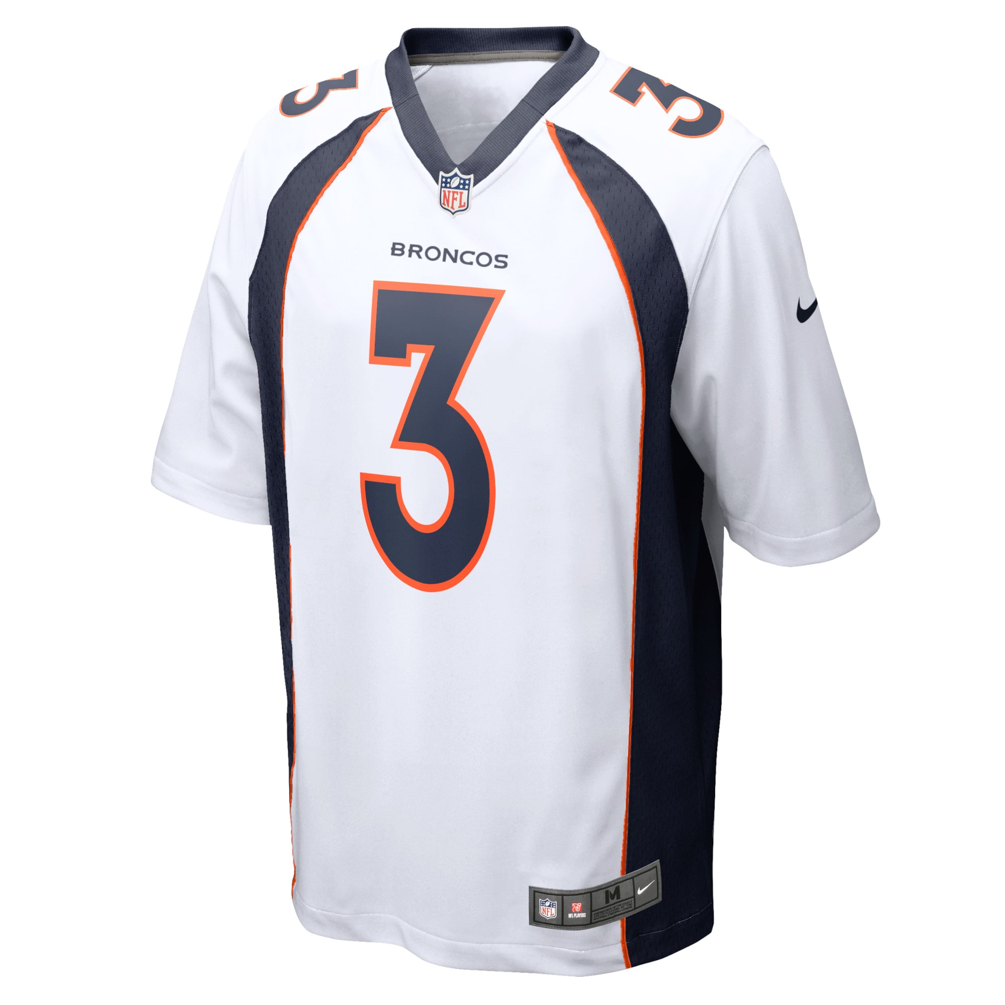 Youth Denver Broncos Russell Wilson White Game Jersey JS2944 nicesnker - Image 2