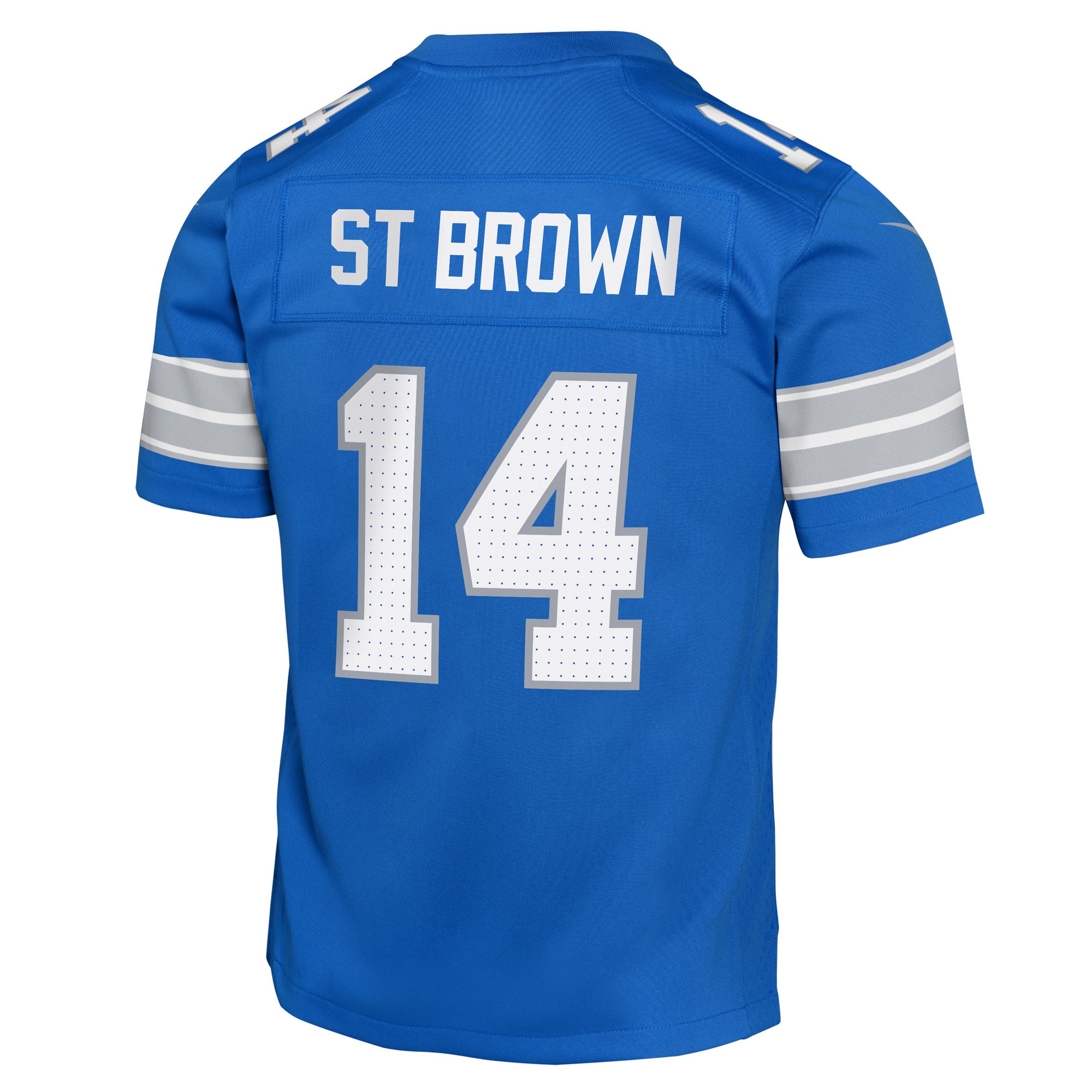 Youth Detroit Lions Amon-Ra St. Brown Blue Team Player Game Jersey JS8925 nicesnker - Image 3
