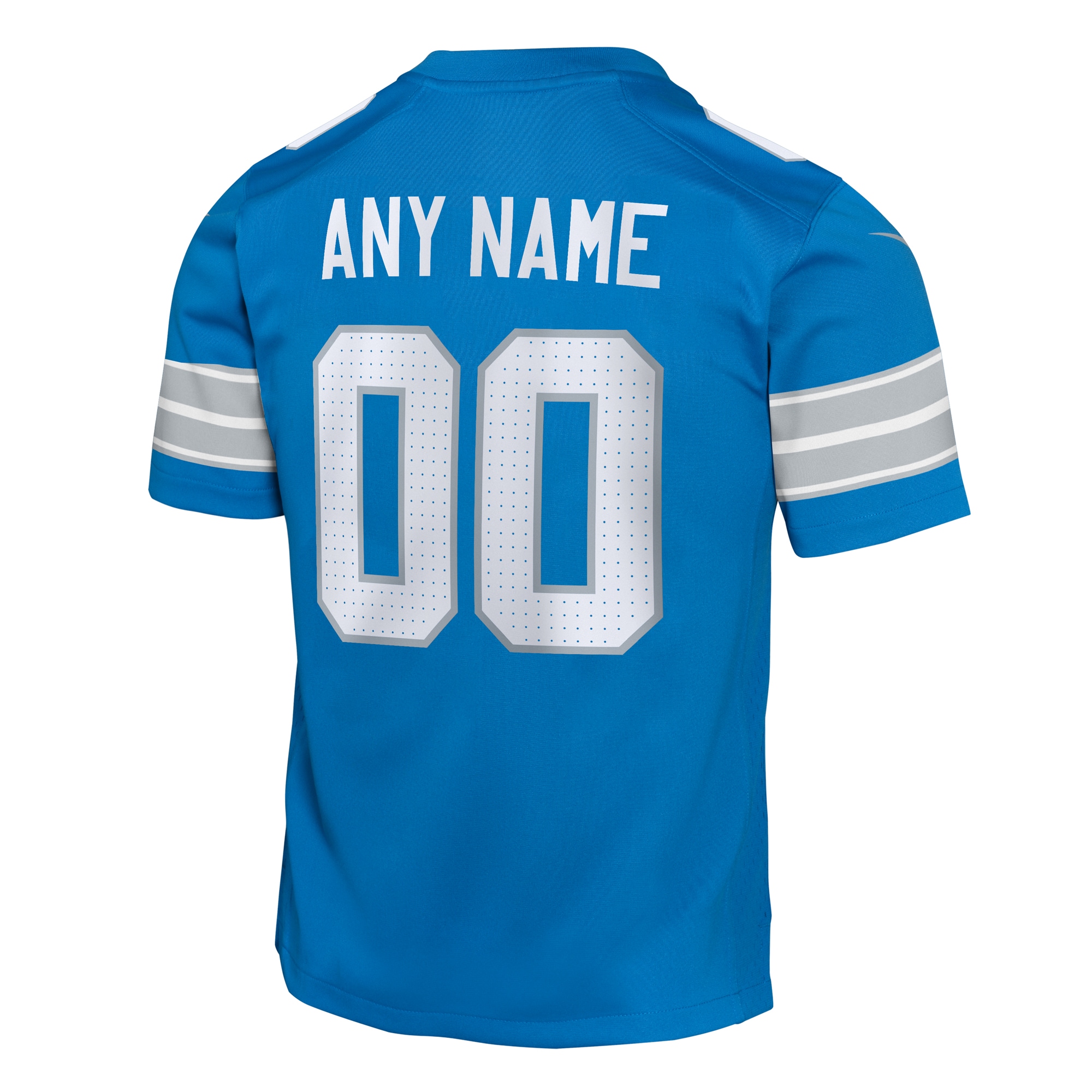 Youth Detroit Lions Blue Custom Game Jersey JS1178 nicesnker - Image 3