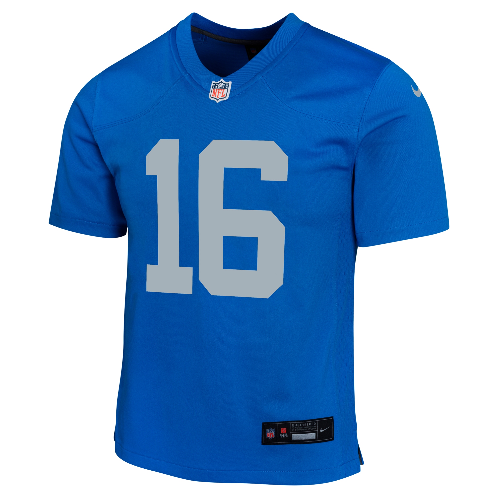 Youth Detroit Lions Jared Goff Blue Alternate Game Jersey JS4323 nicesnker - Image 2
