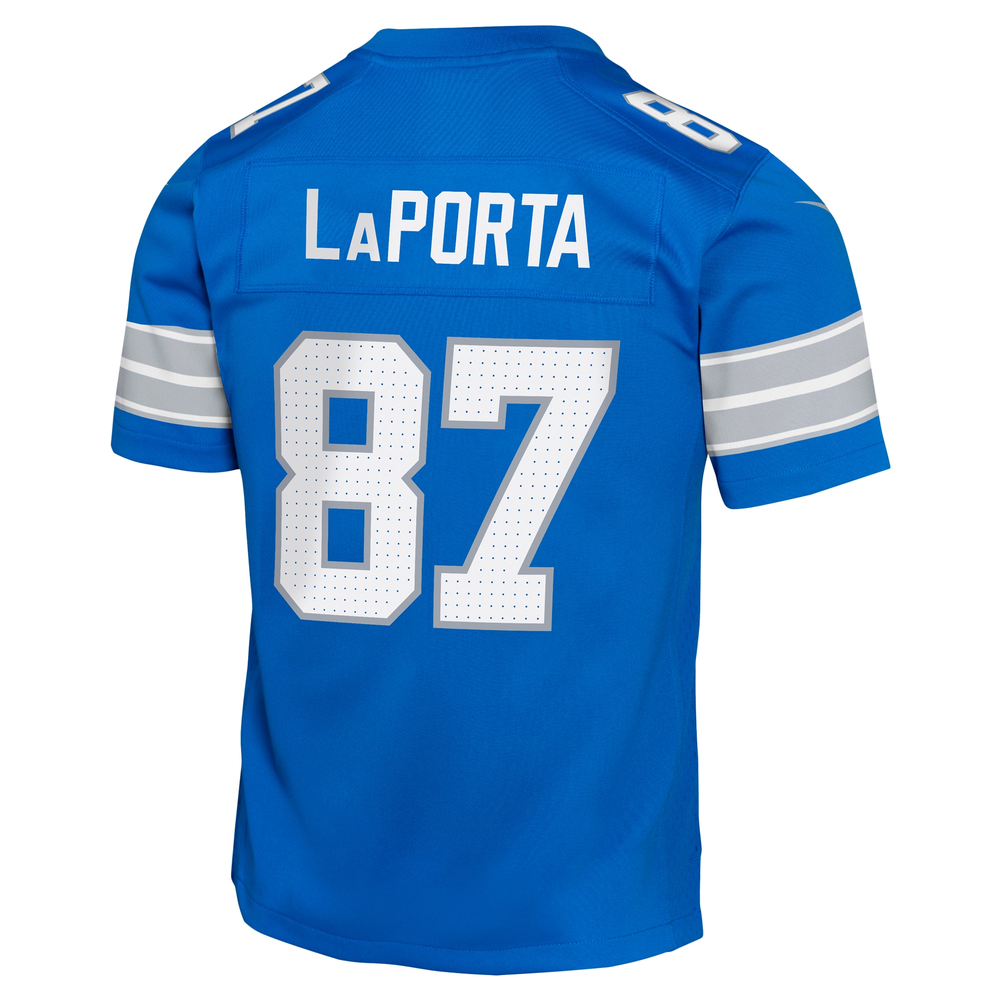 Youth Detroit Lions Sam LaPorta Blue Team Player Game Jersey JS2393 nicesnker - Image 3