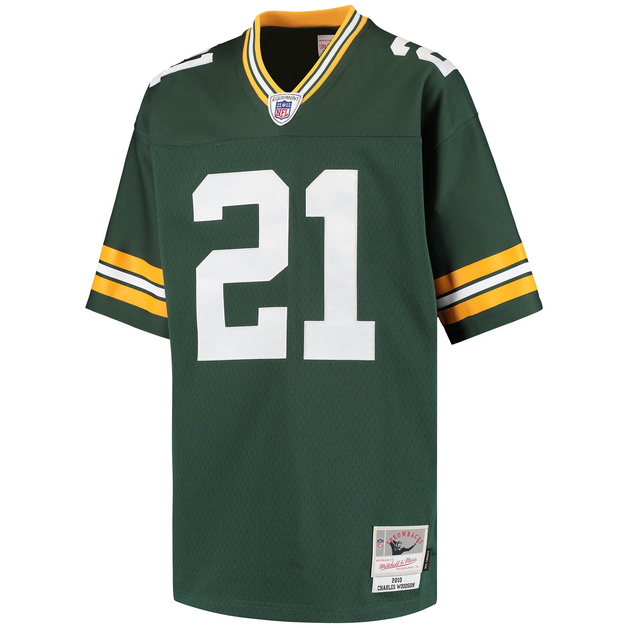 Youth Green Bay Packers Charles Woodson Mitchell & Ness Green Retired Player Legacy Jersey JS4388 nicesnker - Image 2