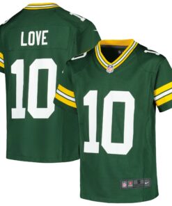 Youth Green Bay Packers Love Green Game Jersey JS7946 nicesnker
