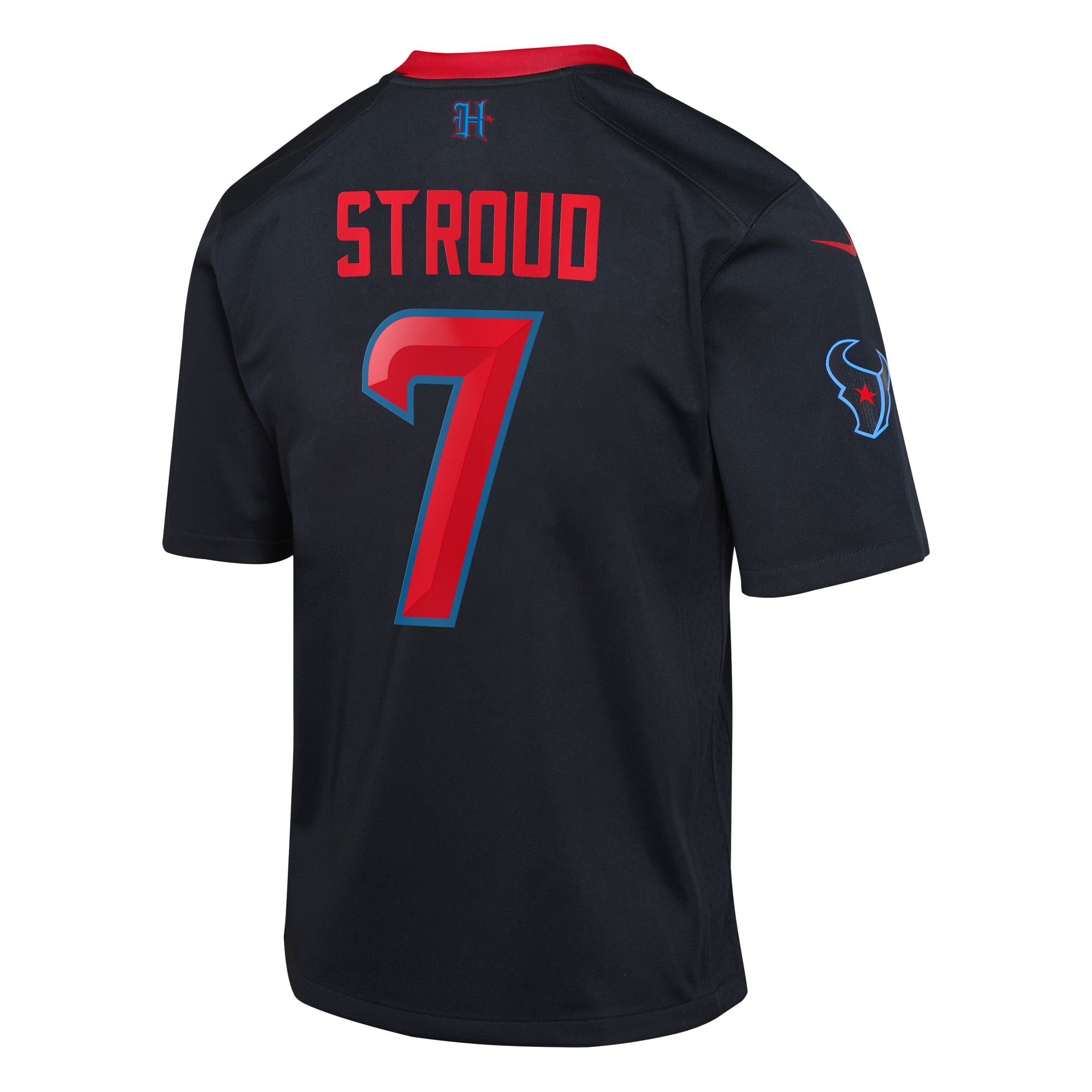Youth Houston Texans C.J. Stroud Navy 2nd Alternate Game Jersey JS4312 nicesnker - Image 3