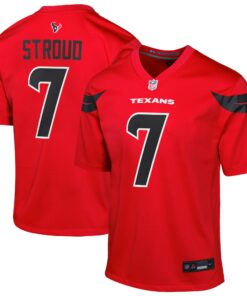 Youth Houston Texans C.J. Stroud Red Alternate Game Jersey JS1468 nicesnker
