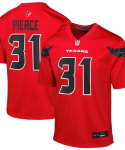 Youth Houston Texans Dameon Pierce Red Alternate Game Jersey JS6159 nicesnker
