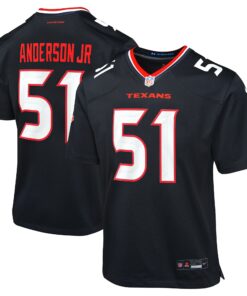 Youth Houston Texans Will Anderson Jr. Navy Game Jersey JS4132 nicesnker
