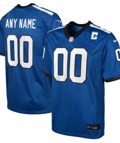 Youth Indianapolis Colts Blue Indiana Nights Alternate Custom Game Jersey JS8328 nicesnker
