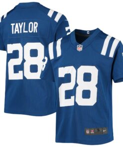Youth Indianapolis Colts Jonathan Taylor Royal Game Jersey JS4052 nicesnker