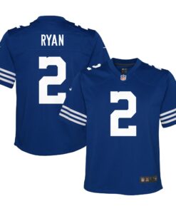 Youth Indianapolis Colts Matt Ryan Royal Alternate Game Jersey JS3866 nicesnker