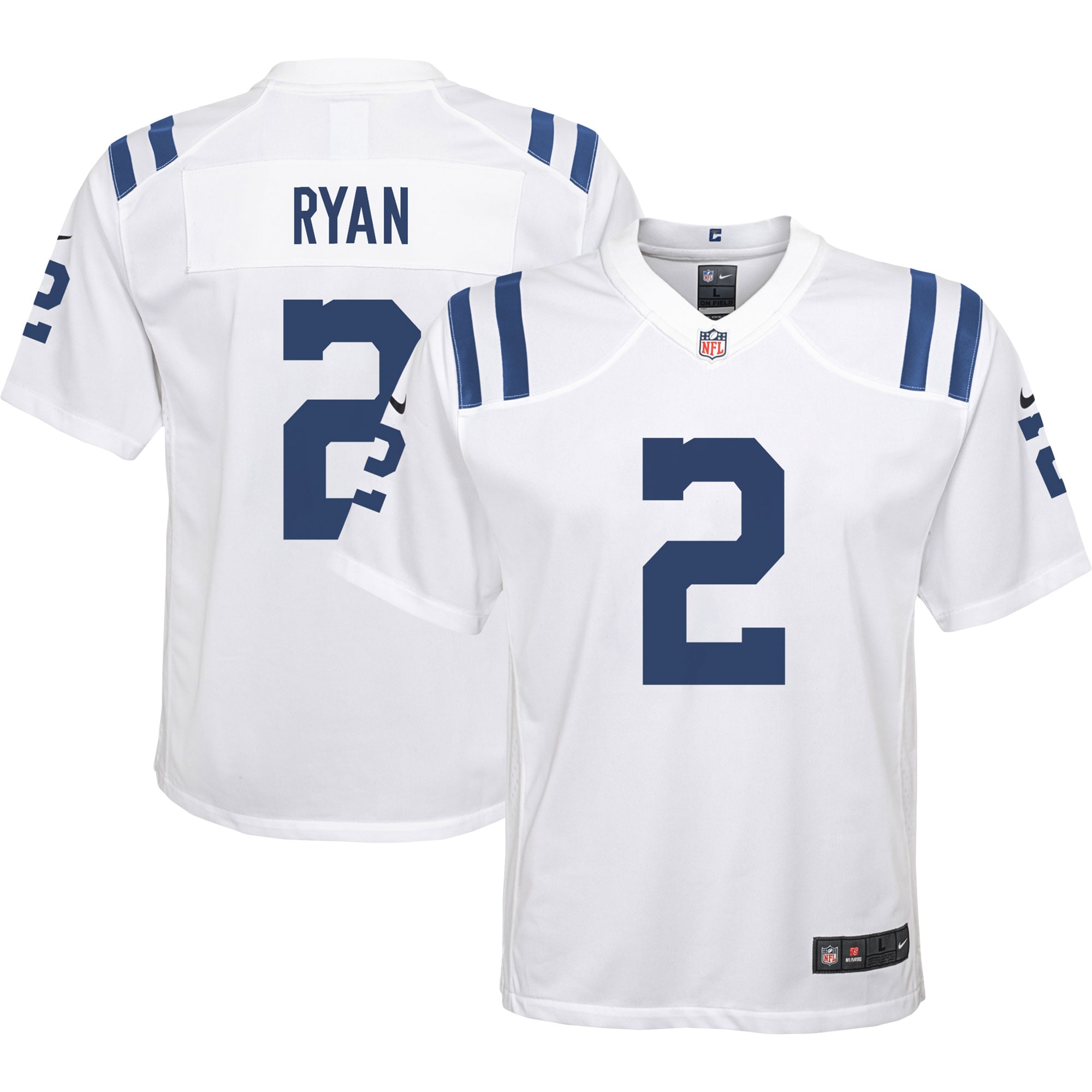 Youth Indianapolis Colts Matt Ryan White Away Game Jersey JS8254 nicesnker