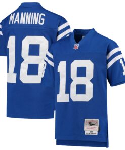 Youth Indianapolis Colts Peyton Manning Mitchell & Ness Royal 1998 Legacy Retired Player Jersey JS7142 nicesnker