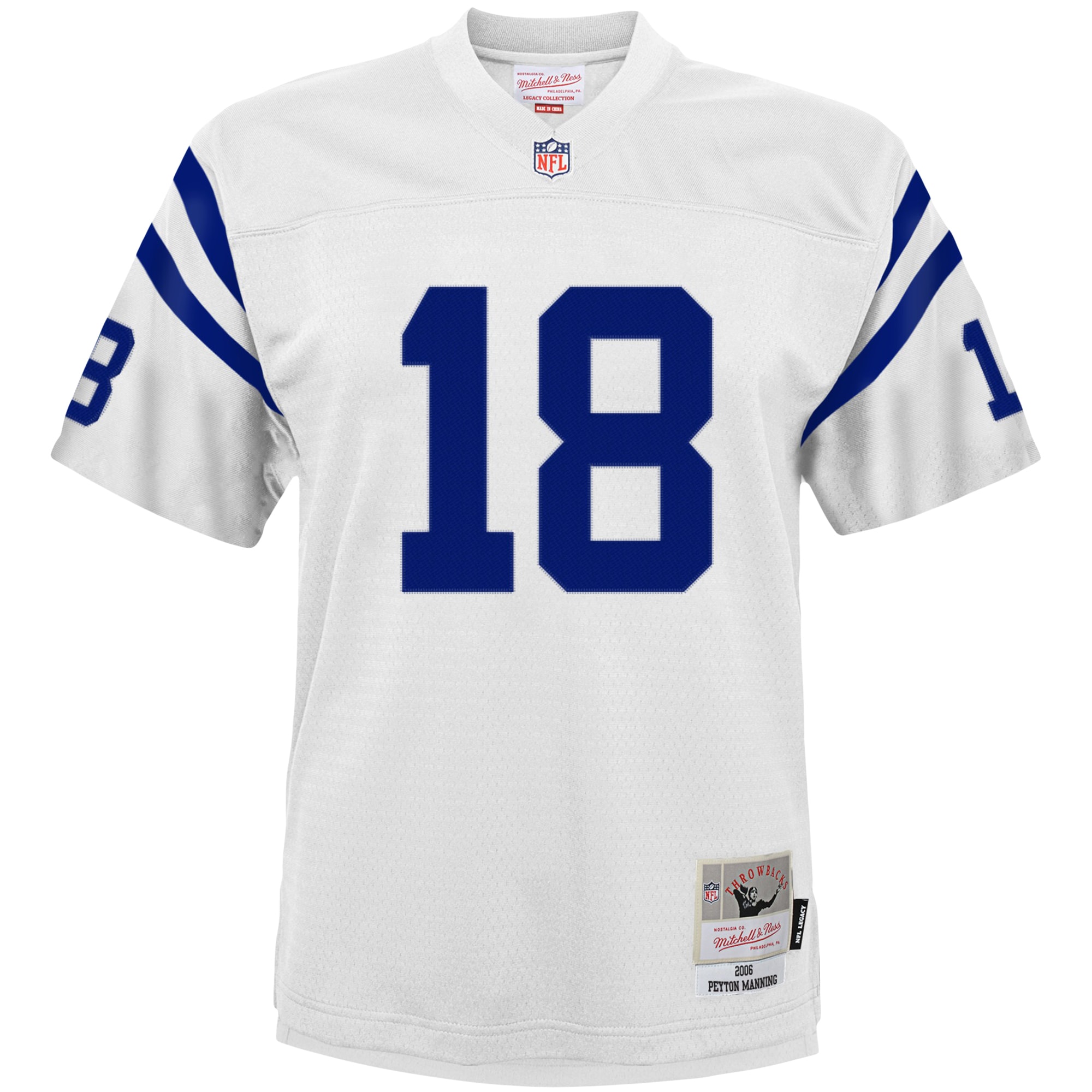 Youth Indianapolis Colts Peyton Manning Mitchell & Ness White 2006 Retired Player Legacy Jersey JS6181 nicesnker - Image 2