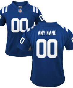 Youth Indianapolis Colts Royal Custom Game Jersey JS3595 nicesnker