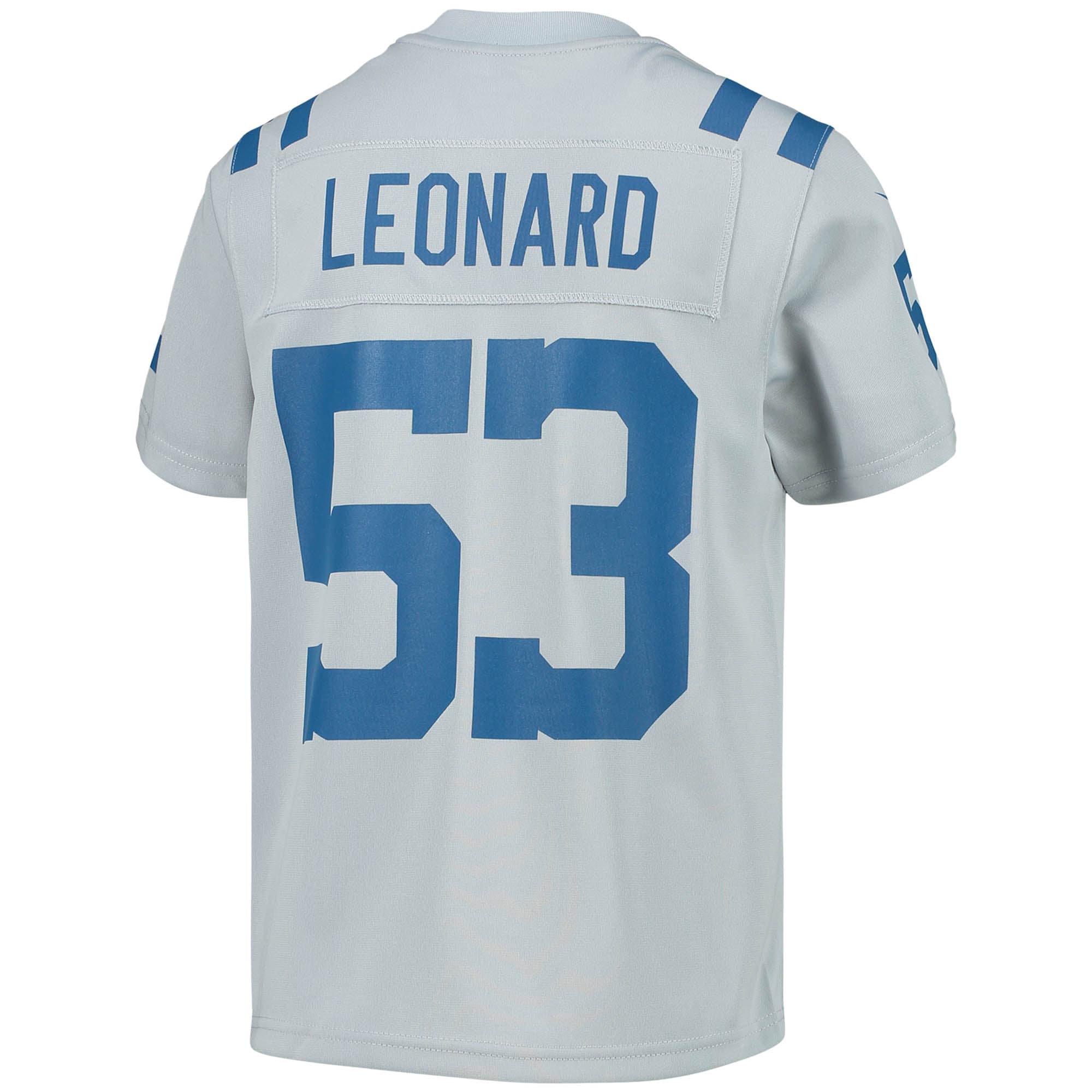 Youth Indianapolis Colts Shaquille Leonard Gray Inverted Team Game Jersey JS6713 nicesnker - Image 3