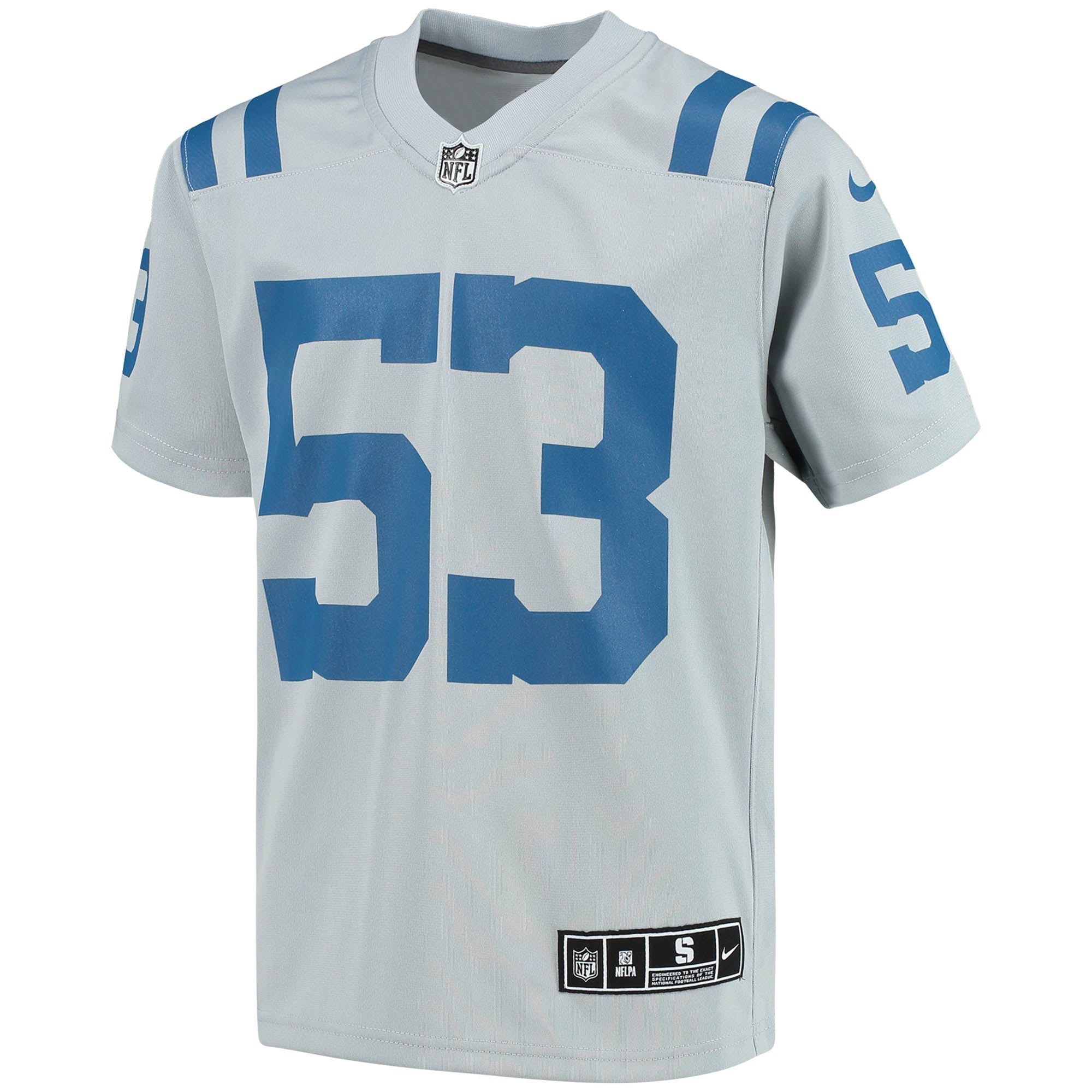 Youth Indianapolis Colts Shaquille Leonard Gray Inverted Team Game Jersey JS6713 nicesnker - Image 2