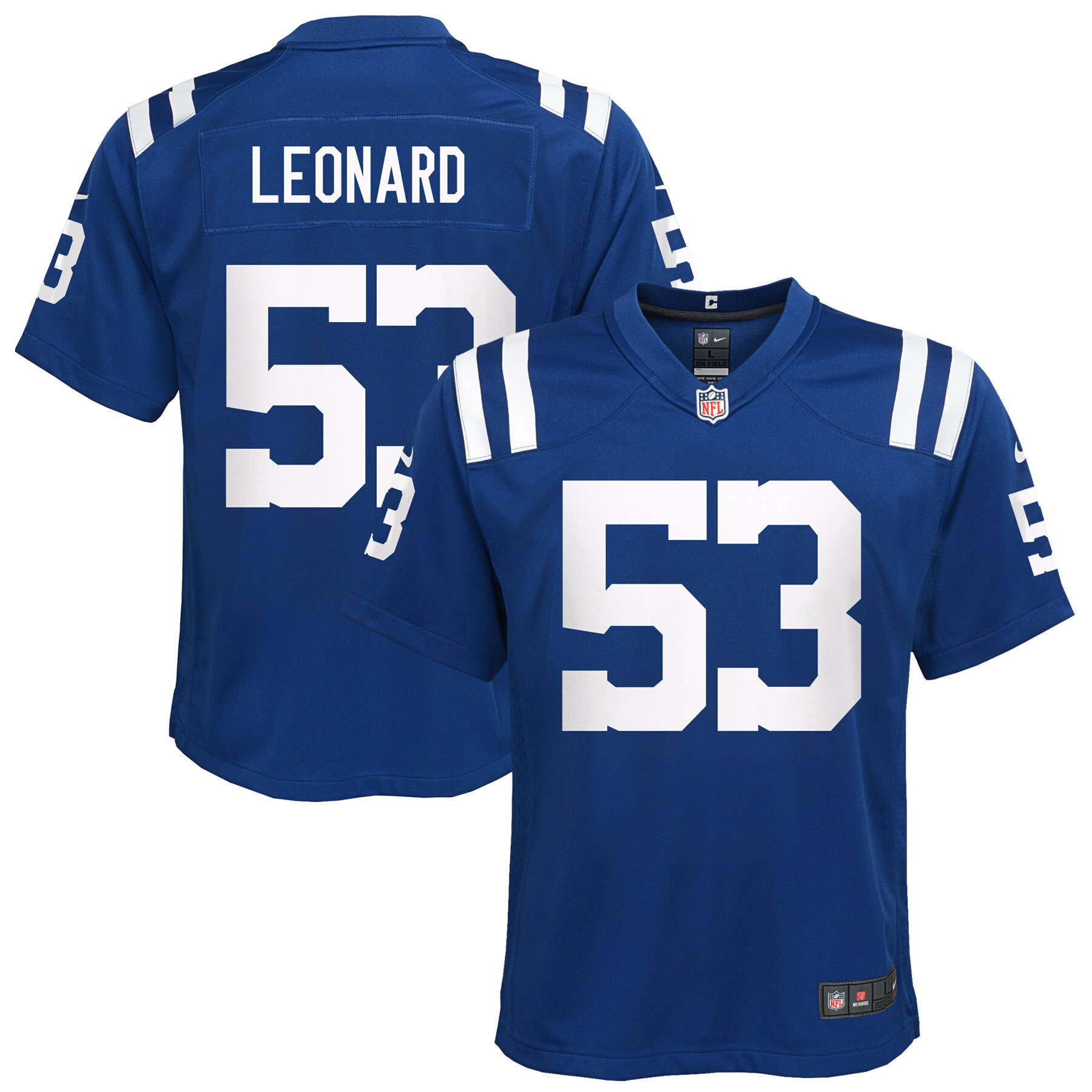 Youth Indianapolis Colts Shaquille Leonard Royal Game Jersey JS3772 nicesnker
