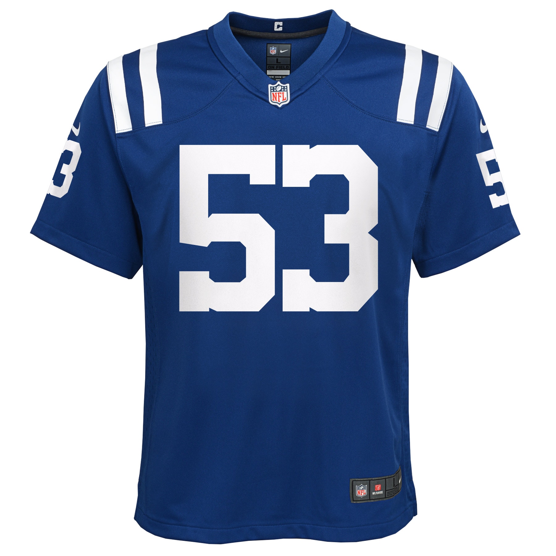 Youth Indianapolis Colts Shaquille Leonard Royal Game Jersey JS3772 nicesnker - Image 2